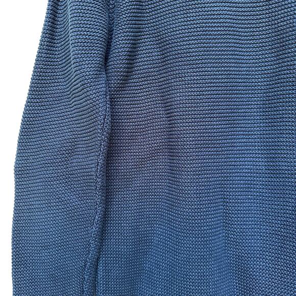 Eileen Fisher Knit V Neck Navy Blue Longsleeve Sweater Medium - Picture 5 of 6